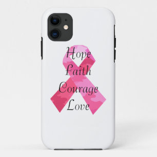 Roze Camouflage Lint Faith iPhone 5 5S Hoesje
