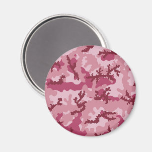 Roze camouflage magneet