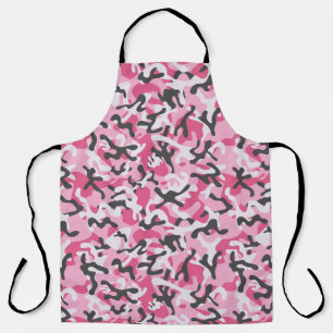 Roze Camouflage meisje voor haar patroon Schort