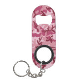 Roze camouflage mini flessenopener (Voorkant)