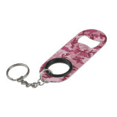 Roze camouflage mini flessenopener (Voorkant Gekanteld)