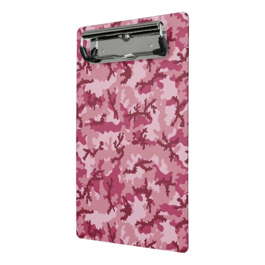 Roze camouflage mini klembord (Angled2)