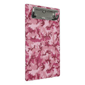 Roze camouflage mini klembord (Schuin)