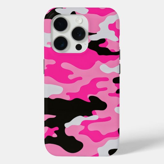 Roze Camouflage Patroon Case-Mate iPhone Case (Achterkant)