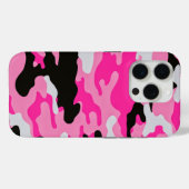 Roze Camouflage Patroon Case-Mate iPhone Case (Achterkant (horizontaal))