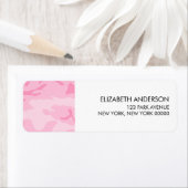 Roze Camouflage Patroon Etiket (Insitu)