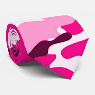 Roze Camouflage Pattern Stropdas