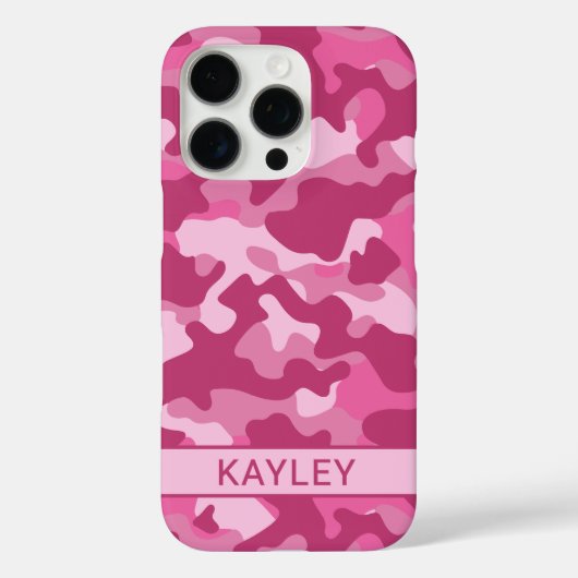 Roze Camouflage Persoonlijk Case-Mate iPhone Case (Achterkant)
