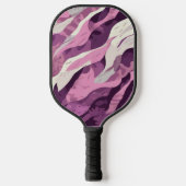 Roze camouflage pickleball paddle (Voorkant)