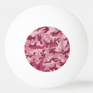 Roze camouflage pingpongballen