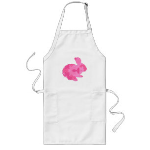Roze Camouflage Silhouette Easter Bunny Schort