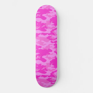 Roze Camouflage Skateboard