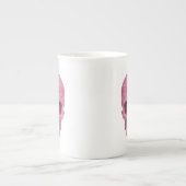 Roze Camouflage Skull Bone China Mok (Voorkant)