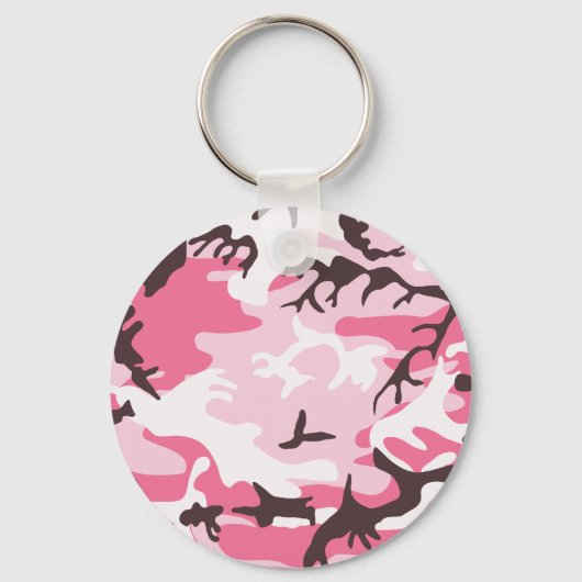 Roze Camouflage Sleutelhanger (Voorkant)