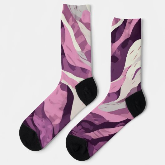 Roze camouflage sokken (Links)