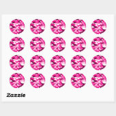 Roze camouflage Sticker (Vel)