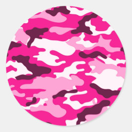 Roze camouflage Sticker
