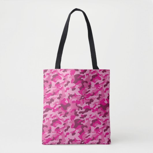 Roze Camouflage-Tas Draagtas (Voorkant)