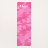 Roze Camouflage Yogamat (Achterkant)