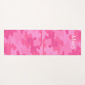 Roze Camouflage Yogamat (Voorkant (horizontaal))
