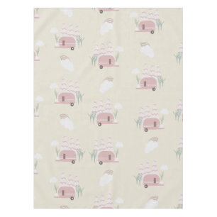 Roze Camper Aardse Patroon Tafelkleed