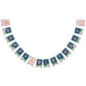 Roze Camping Birthday Girls Camp Out Party Photo Vlaggetjes (Alle)