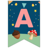 Roze Camping Birthday Girls Camp Out Party Photo Vlaggetjes (Derde vlag)