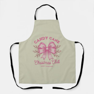 Roze Candy Cane Kerst Club Xmas Seizoen  Schort