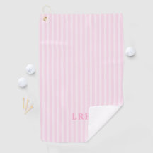 Roze Candy Streep Design Kleine Initialen Monogram