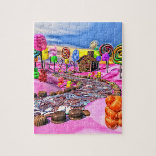 Roze Candyland Legpuzzel