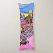 Roze Candyland Lichaamskussen (Achterkant (Verticaal))