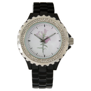Roze Canterbury Bells Horloge