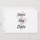 Roze Canterbury Bells Save The Date (Achterkant)