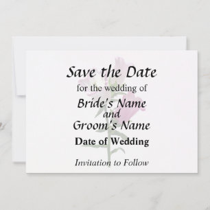 Roze Canterbury Bells Save The Date