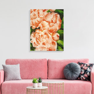 Roze Canvas Afdruk