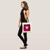 Roze canvas tas van het hart (Voorkant (model))