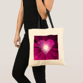 Roze canvas tas van het hart (Voorkant (product))