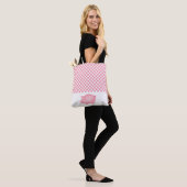 Roze Canvas tas voor All-Over Print Pig (Op model)