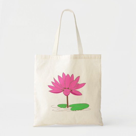 Roze Canvas tas Water Lily (Voorkant)