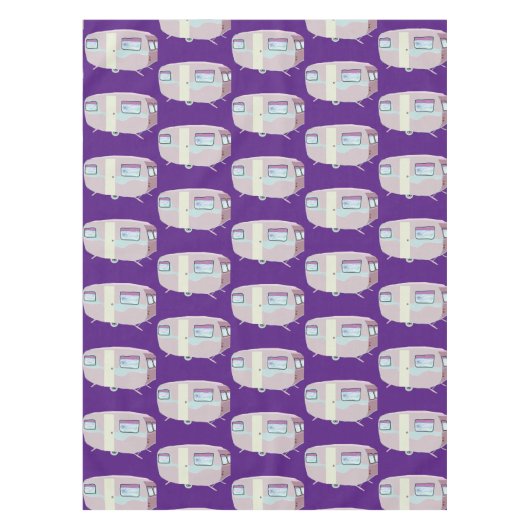 Roze caravan tafelkleed (Voorkant)