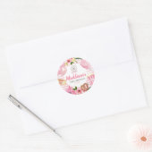 Roze carnaval Birthday Sticker (Envelop)
