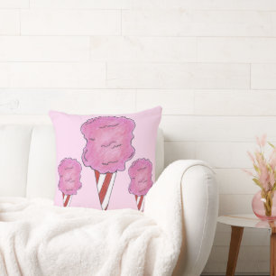 Roze carnaval katoenhoudend Snoep Floss Spun Sugar Kussen