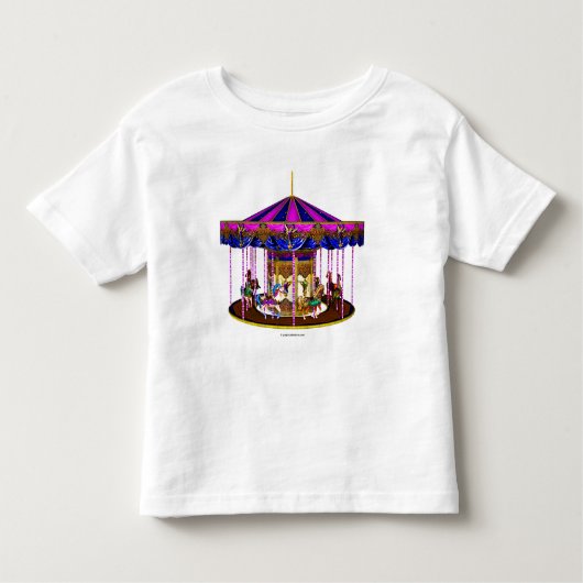 Roze Carousel Toddler Shirt (Voorkant)