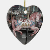 Roze carrouselpaard keramisch ornament (Rechts)
