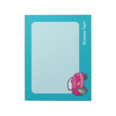 Roze Cartoon Auto Notitieblok (Gedraaid)