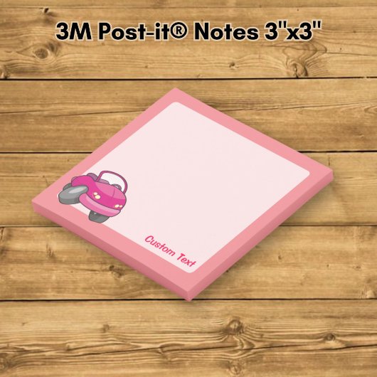 Roze Cartoon Auto Post-it® Notes