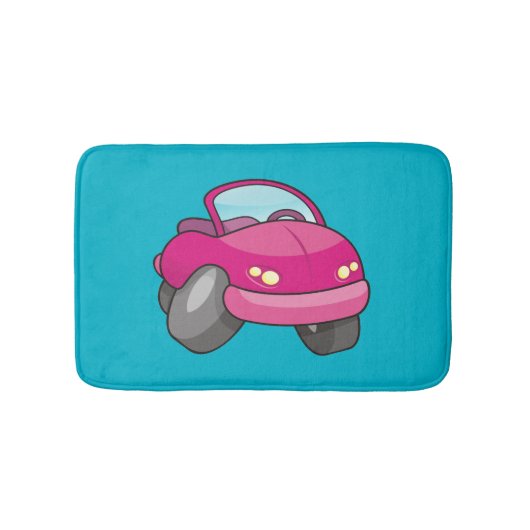 Roze Cartoon Badmat (Voorkant)