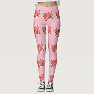 roze cartoon leggings