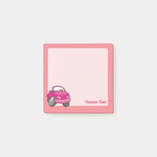 Roze Cartoon Post-it® Notes (Voorkant)