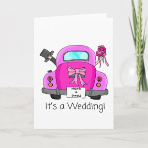 Roze Cartoon wagen Weddenschap